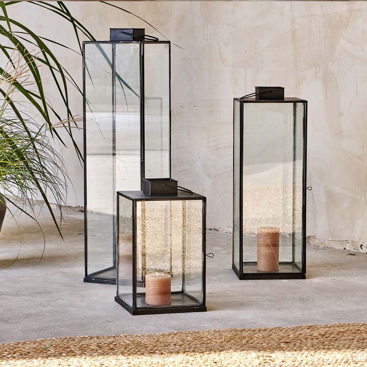 Glass lantern cheap